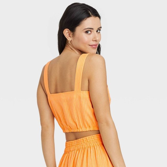 Women crop top soft orange size XXL - Picture 7 of 9